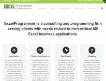 Tablet Screenshot of excelprogrammer.net